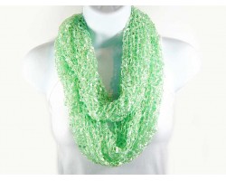 Lime Light Lightweight Confetti Knit Infinity Scarf
