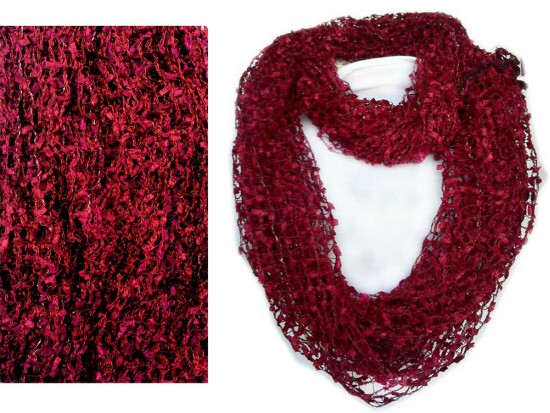 Maroon Lightweight Confetti Knit Infinity Scarf