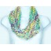 Multi Lightweight Confetti Knit Infinity Scarf