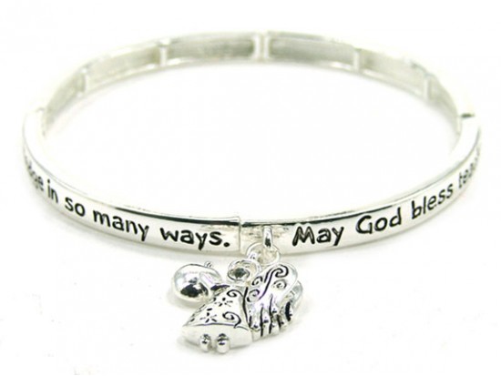 Silver Teachers' Blessing Angel Charm Bracelet Silver Teachers' Blessing Angel Charm Bracelet