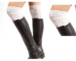 White Lace Boot Topper