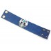 Blue Denim Fleur de Lis Turquoise Snap Bracelet