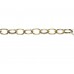 10x15mm Gold Plate Thick Plain Oval Chain