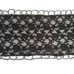 Black Lace Gray Seed Bead Oblong Scarf