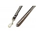 Dark Brown Clear Crystal Dog Leash 
