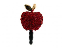 Apple Light Siam Crystal Phone Plug