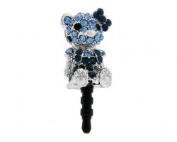 Bear with Ribbon Montana Crystal Phone Plug