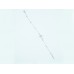 Crystal Cross & Silver Bead Link Bracelet