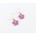 Light Purple Faceted Stone Flower Tier Gold Plate Necklace Set Light Purple Faceted Stone Flower Tier Gold Plate Necklace Set