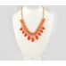 Hyacinth Tiered Teardrop Box Link Necklace Set
