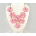 Light Pink Bubble Cluster Tier Necklace Set