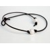 Single Pearl on Knotted Leather Necklace