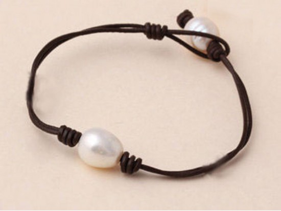 Pearl Leather Bracelet