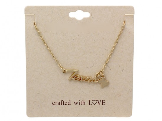 Gold Matte Texas Chain Necklace