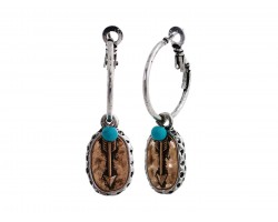 Silver Arrow  Hoop Post Earrings