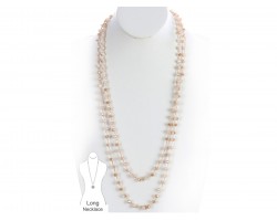 Golden Shadow Rondel Crystal Necklace