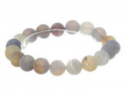 Gray Natural 8mm Stone Bead Stretch Bracelet Gray Natural 8mm Stone Bead Stretch Bracelet