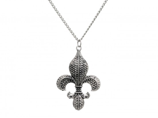 Silver Fleur De Lis Necklace