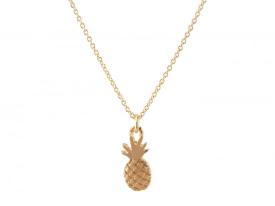 Gold Pineapple Chain Necklace