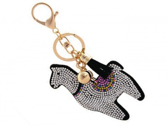 Multi Llama Crystal Puffy Key Chain Multi Llama Crystal Puffy Key Chain