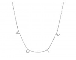 Silver VOTE Chain Necklace