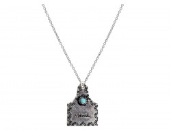 Silver Cow Tag Mama Necklace Silver Cow Tag Mama Necklace