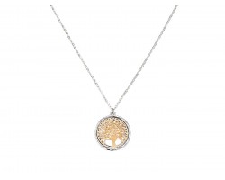Gold TREE OF LIFE Disc Necklace Gold TREE OF LIFE Disc Necklace