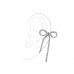 Gold Crystal Bow Long Tail Earring Cuffs Gold Crystal Bow Long Tail Earring Cuffs