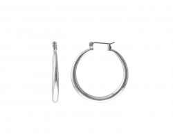 Silver Hollow Hoop 32mm Earring Silver Hollow Hoop 32mm Earring