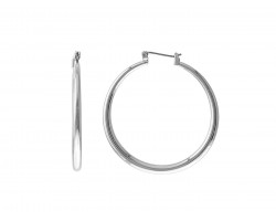 Silver Hollow Hoop 42mm Earring Silver Hollow Hoop 42mm Earring