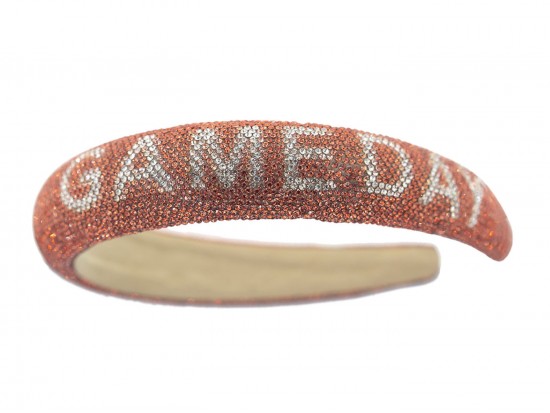 Orange Crystal GAME DAY Headband