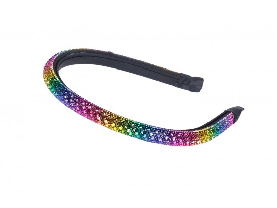 Multi Crystal Diamond Shape Stone Headband Multi Crystal Diamond Shape Stone Headband