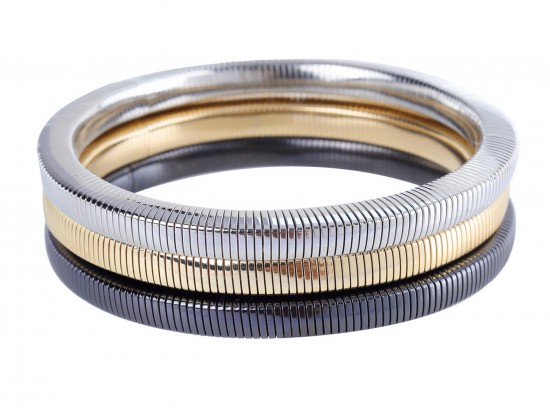 Tri Color Square Guitar String Bracelet 3pcs Set
