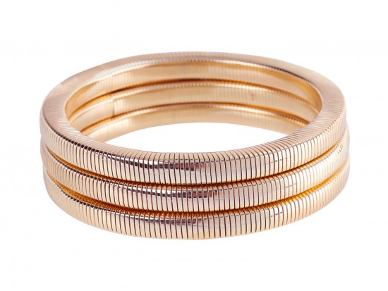 Rose Gold Square Guitar String Bracelet 3pcs Set