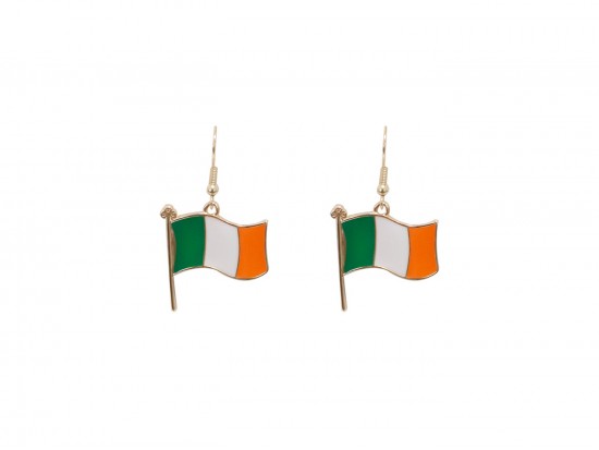Irish Flag Hook Earrings Irish Flag Hook Earrings