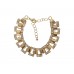 Gold Crystal Large Link Bracelet