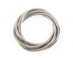 Silver Omega Chain Bracelets 5pc Set