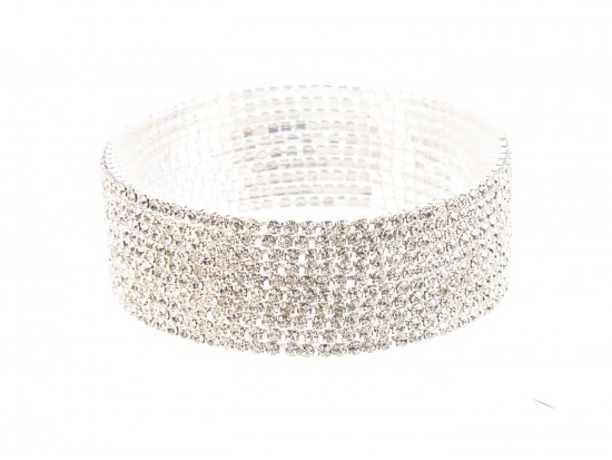 Silver Clear Crystal 2mm Stretch Bracelets 10pcs Silver Clear Crystal 2mm Stretch Bracelets 10pcs