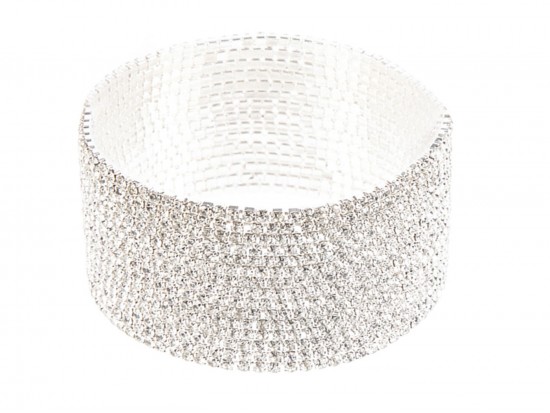 Silver Clear Crystal 2mm Stretch Bracelets 15pcs Silver Clear Crystal 2mm Stretch Bracelets 15pcs