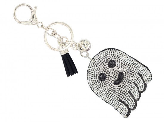 White Crystal Ghost Puffy Keychain White Crystal Ghost Puffy Keychain