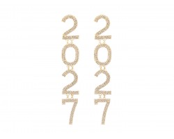 Gold Crystal 2027 Earrings