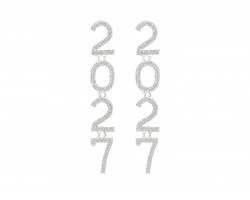 Silver Crystal 2027 Earrings