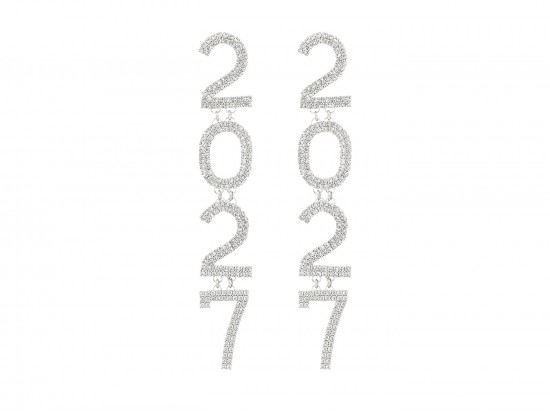 Silver Crystal 2027 Earrings