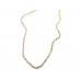 Gold Crystal 6mm Tennis Necklace