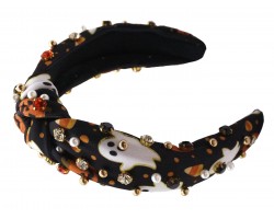 Black Halloween Theme Knot Headband