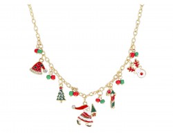 Christmas Theme Charm Necklace