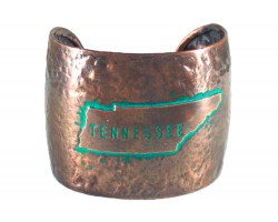 Chocolate Hammered TENNESSEE Cuff Bracelet
