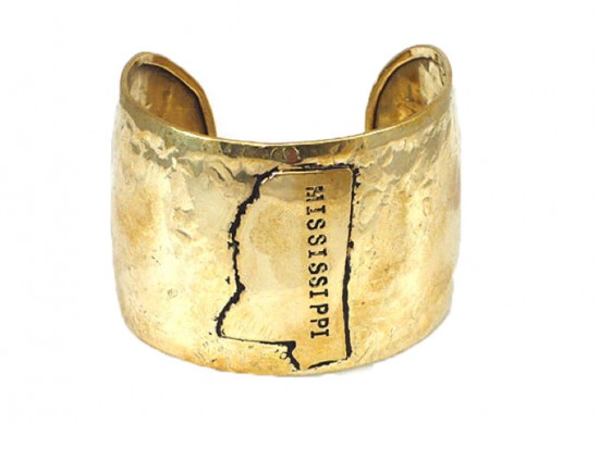 Gold Hammered Mississippi Cuff Bracelet Gold Hammered Mississippi Cuff Bracelet