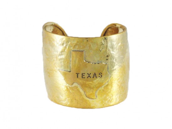 Gold Hammered TEXAS Cuff Bracelet Gold Hammered TEXAS Cuff Bracelet