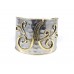 Silver Gold Monogram Cuff Bracelets